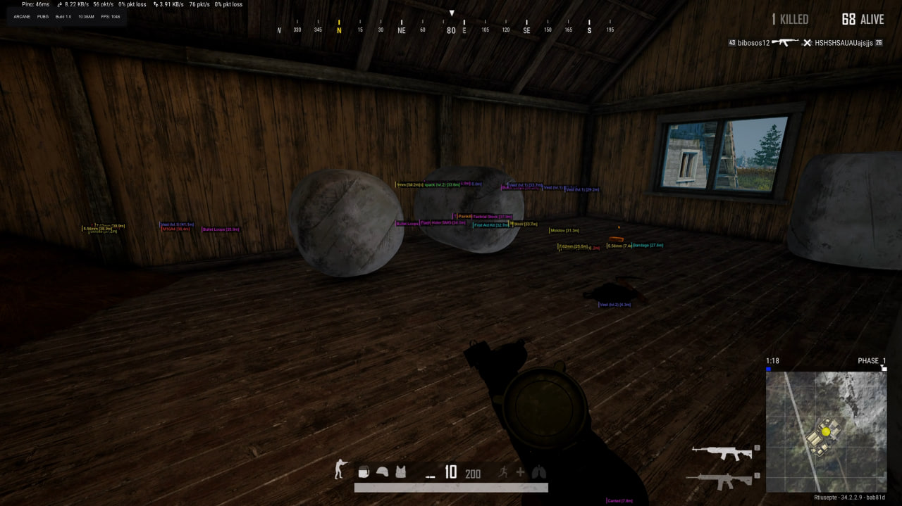 ARCANE ESP cheat screenshot — frame 2