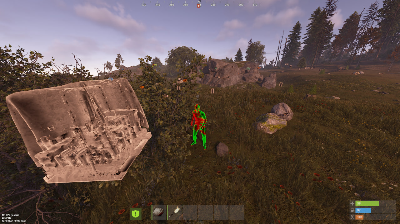 CHAMS++ cheat screenshot — frame 5
