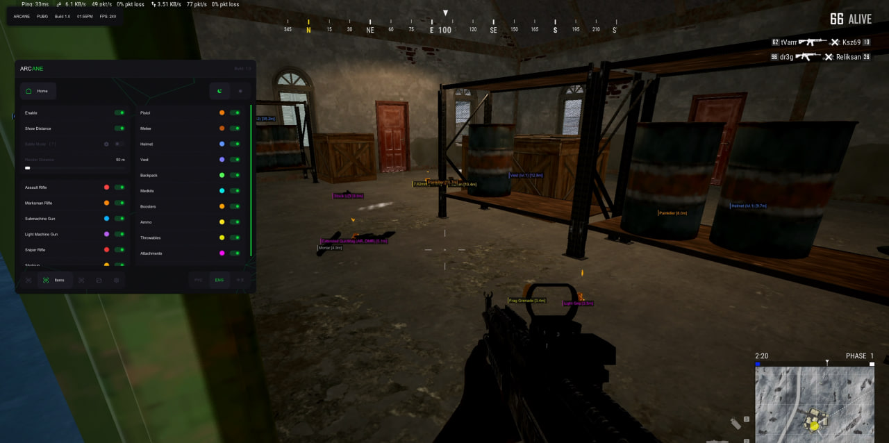 ARCANE ESP cheat screenshot — frame 5