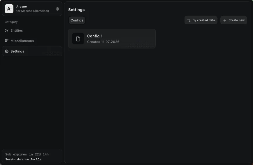 ARCANE cheat screenshot — frame 3