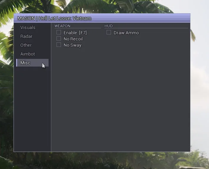 MASON cheat screenshot — frame 5