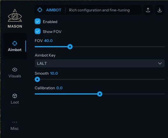 MASON cheat screenshot — frame 6