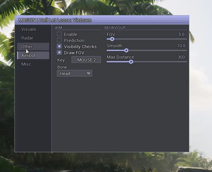 MASON cheat screenshot — frame 1