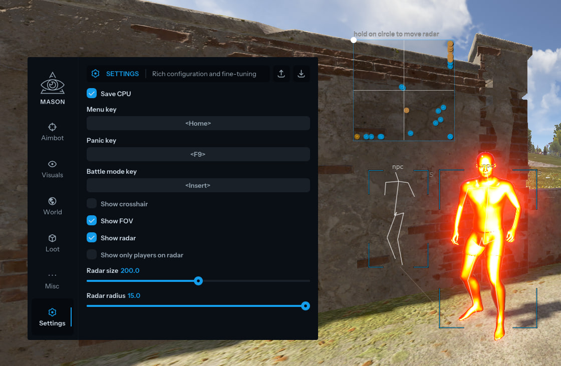 Видео о чите MASON FULL