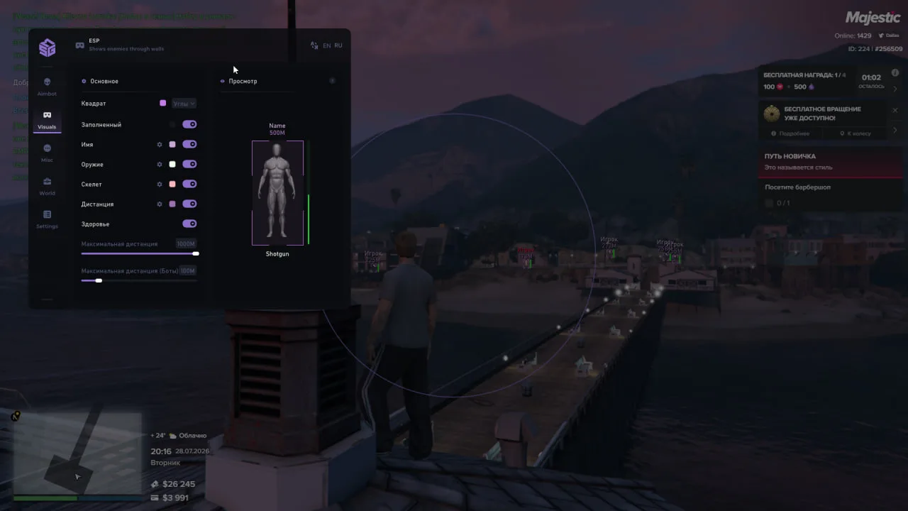 SMG cheat screenshot — frame 2